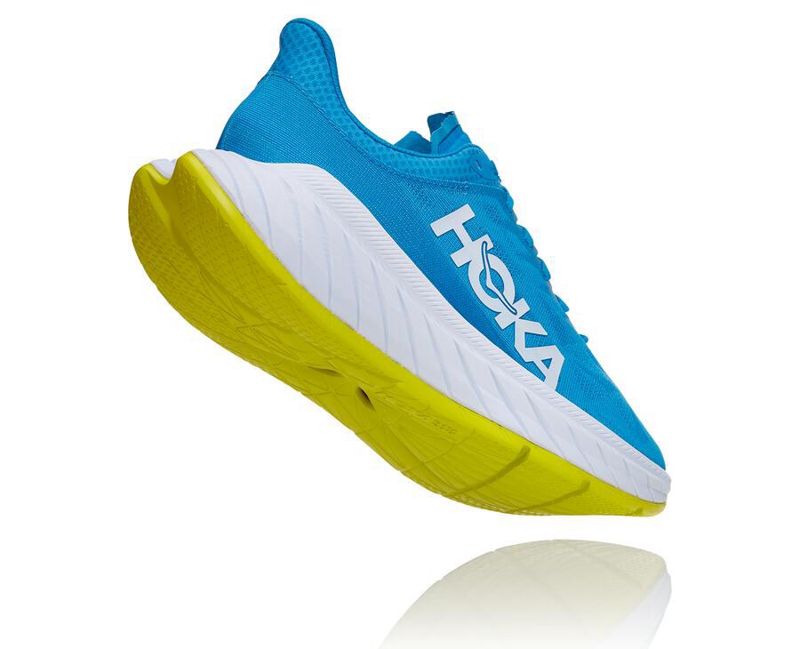 Hoka One One Løbesko Herre - Carbon X 2 - Blå/Hvide - 108726WXK